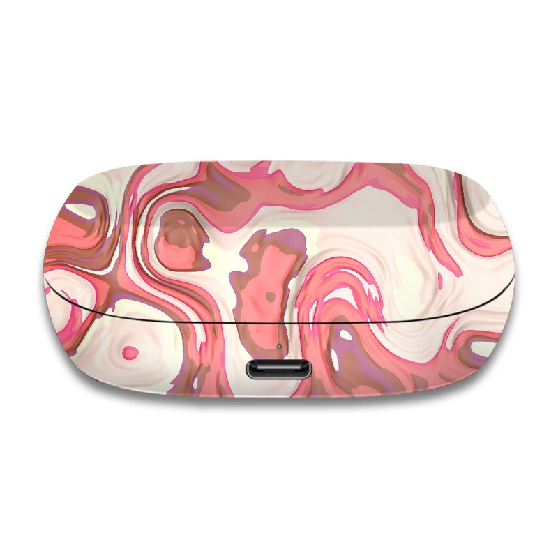 Red Liquid Marble - Jabra Elite 7 Active Skin