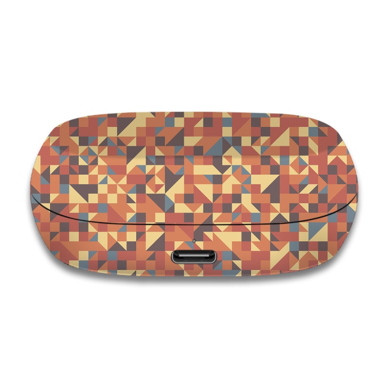 Red Triangled Background - Jabra Elite 7 Active Skin