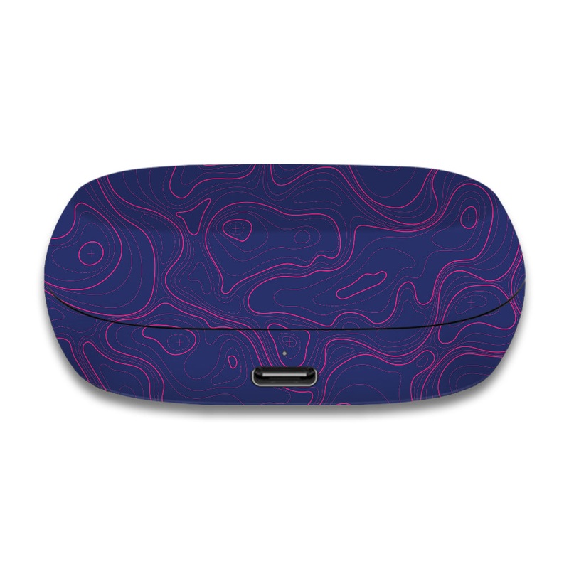 Topographic Blue Map - Jabra Elite 7 Active Skin