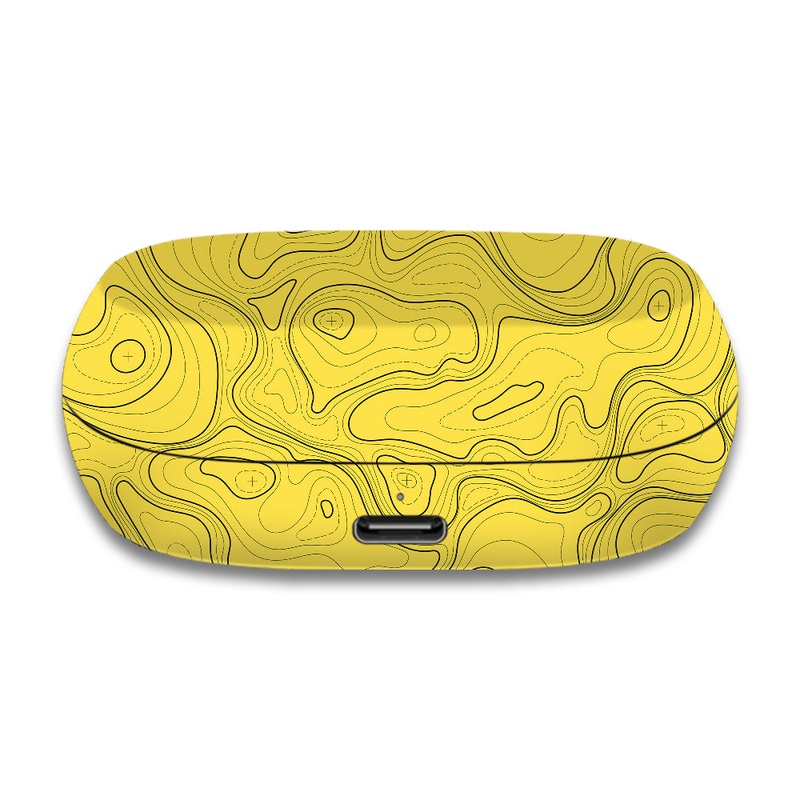 Topographic Yellow Map - Jabra Elite 7 Active Skin
