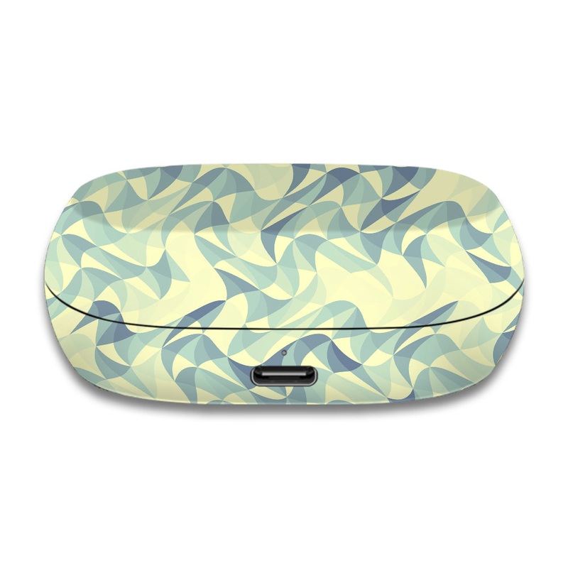 Wave Mosaic Blue - Jabra Elite 7 Active Skin