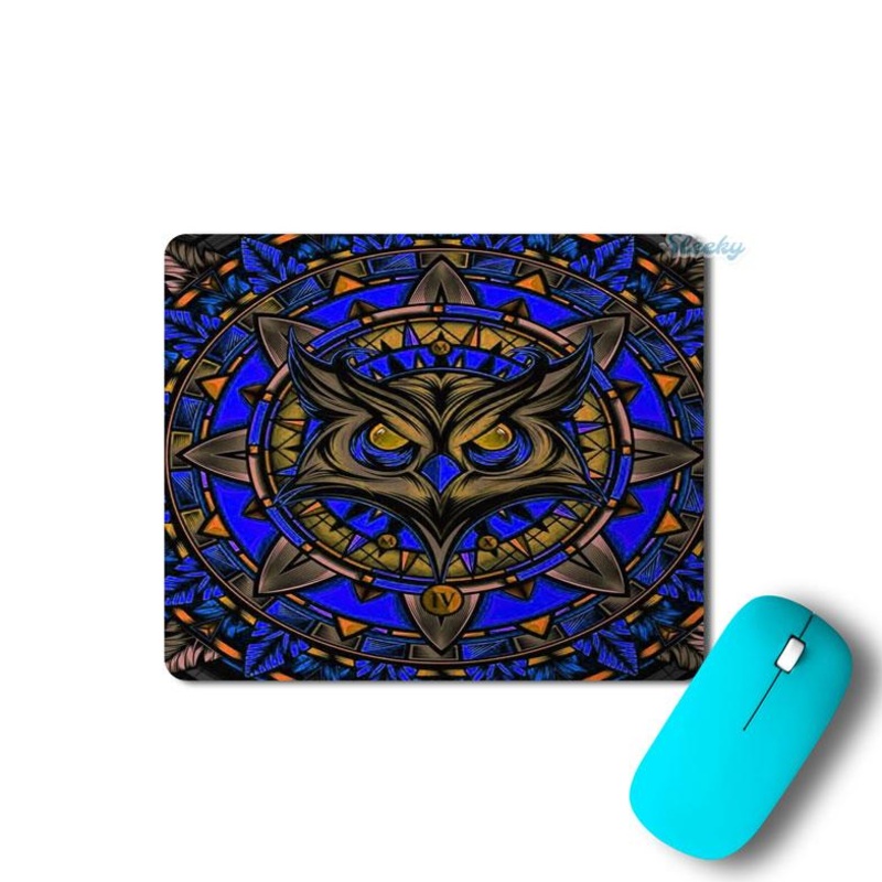 Fierce Owl Blue - Mousepad