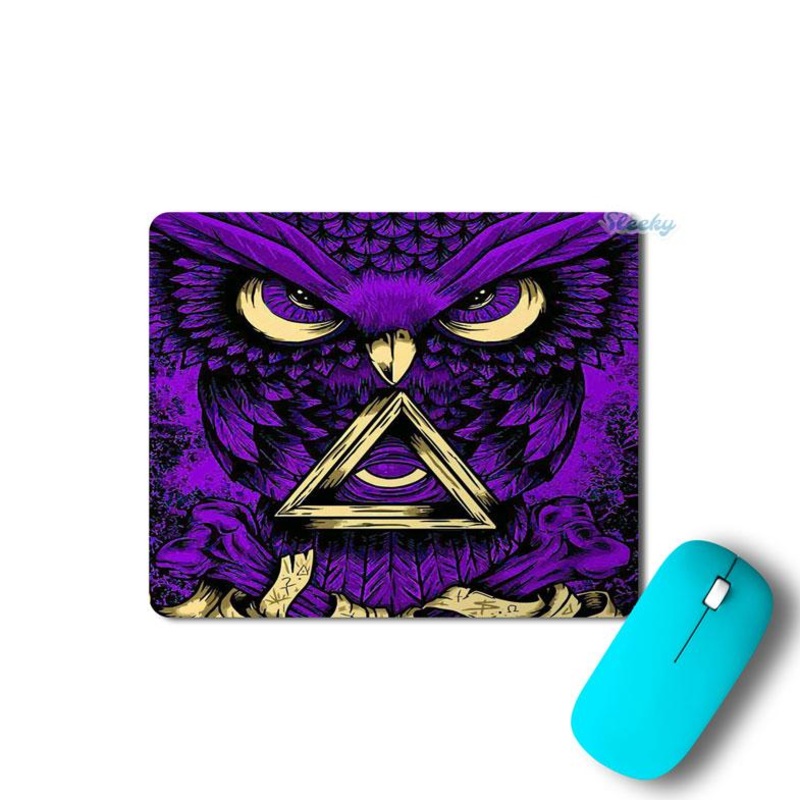 Trippy Owl Purple - Mousepad