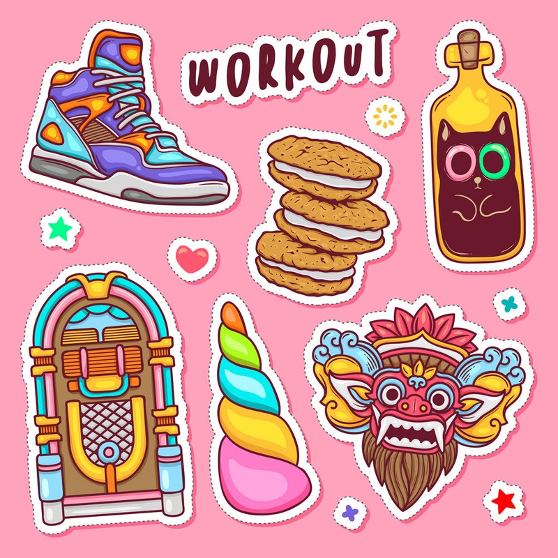 Vintage Cartoons 01 - Sticker Mini Sheet