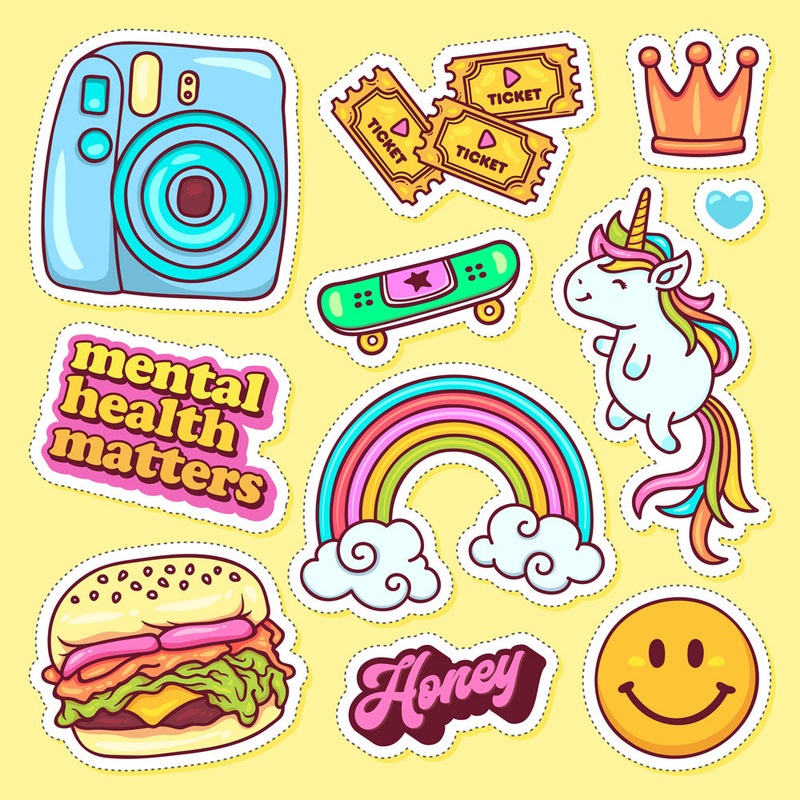 Vintage Cartoons 02 - Sticker Mini Sheet
