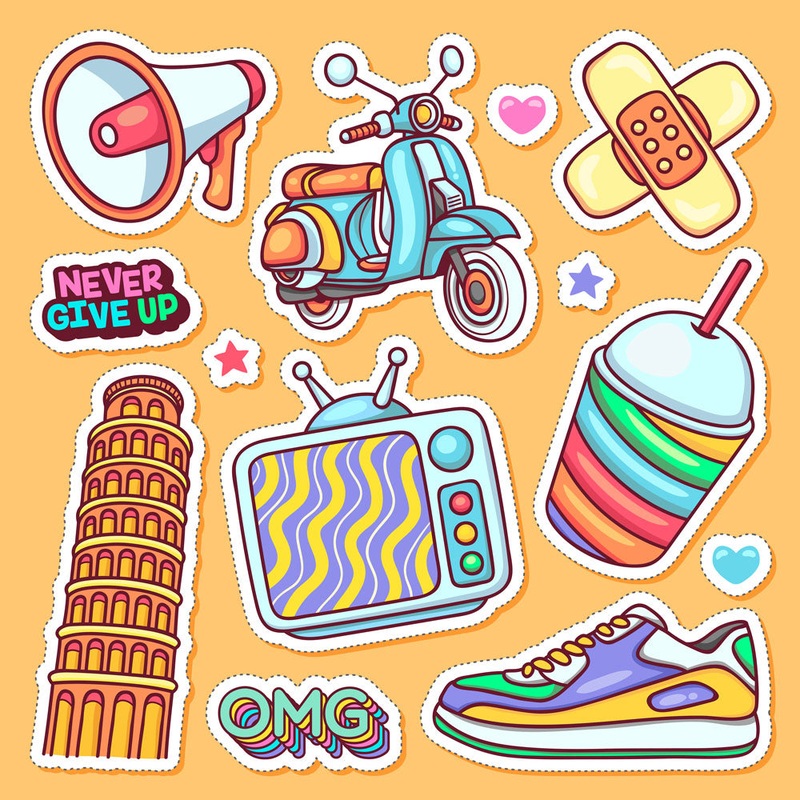 Vintage Cartoons 04 - Sticker Mini Sheet