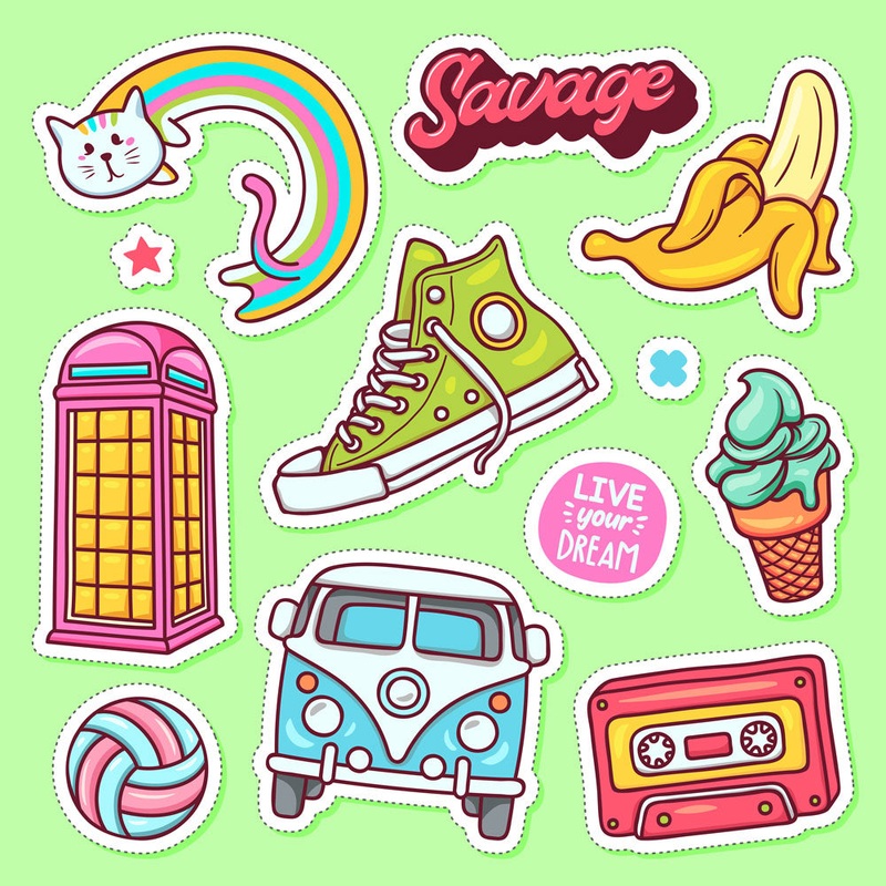 Vintage Cartoons 06 - Sticker Mini Sheet