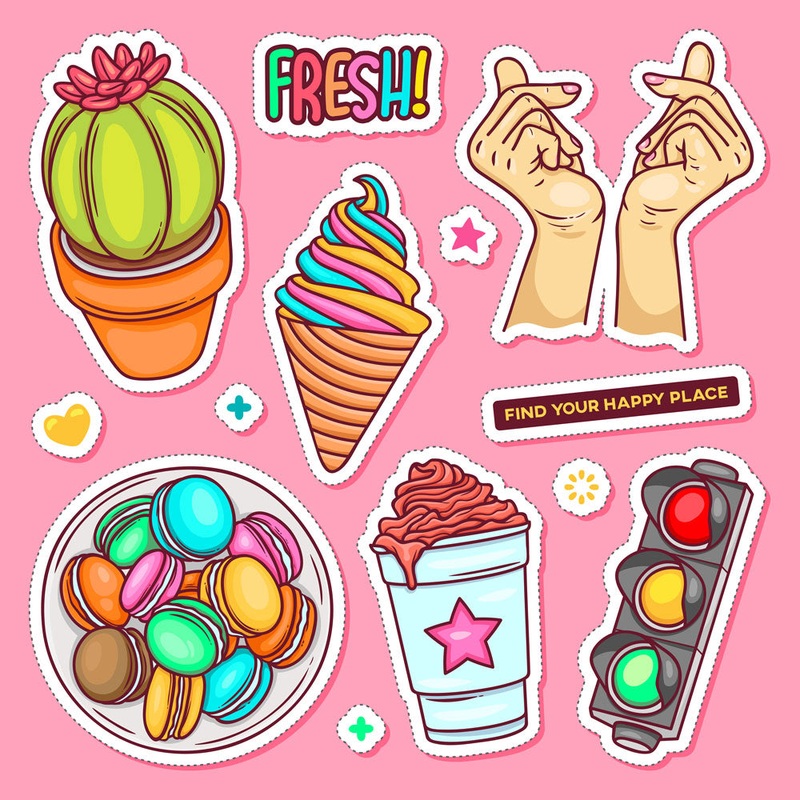 Vintage Cartoons 09 - Sticker Mini Sheet
