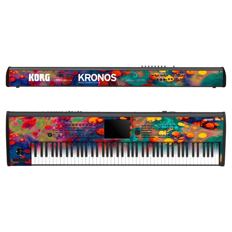 KORG Kronos 2 Music Workstation (88 keys) SIGNATURE Abstract Art Impression Skin