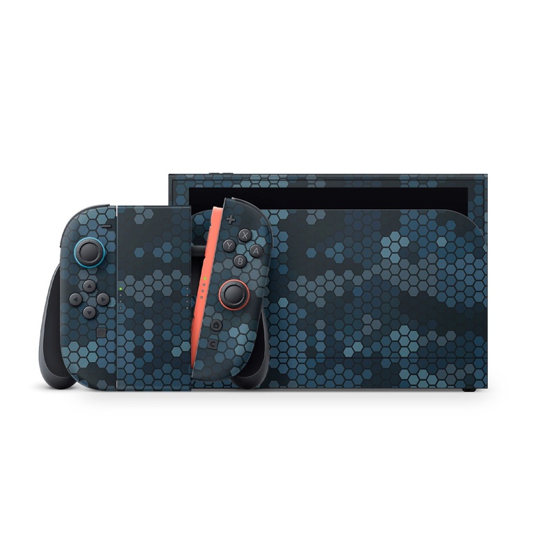 Blue Hexa Camo