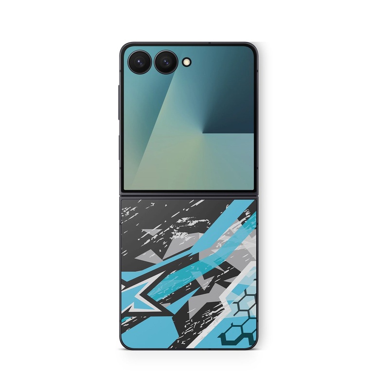 Grunge Cyan