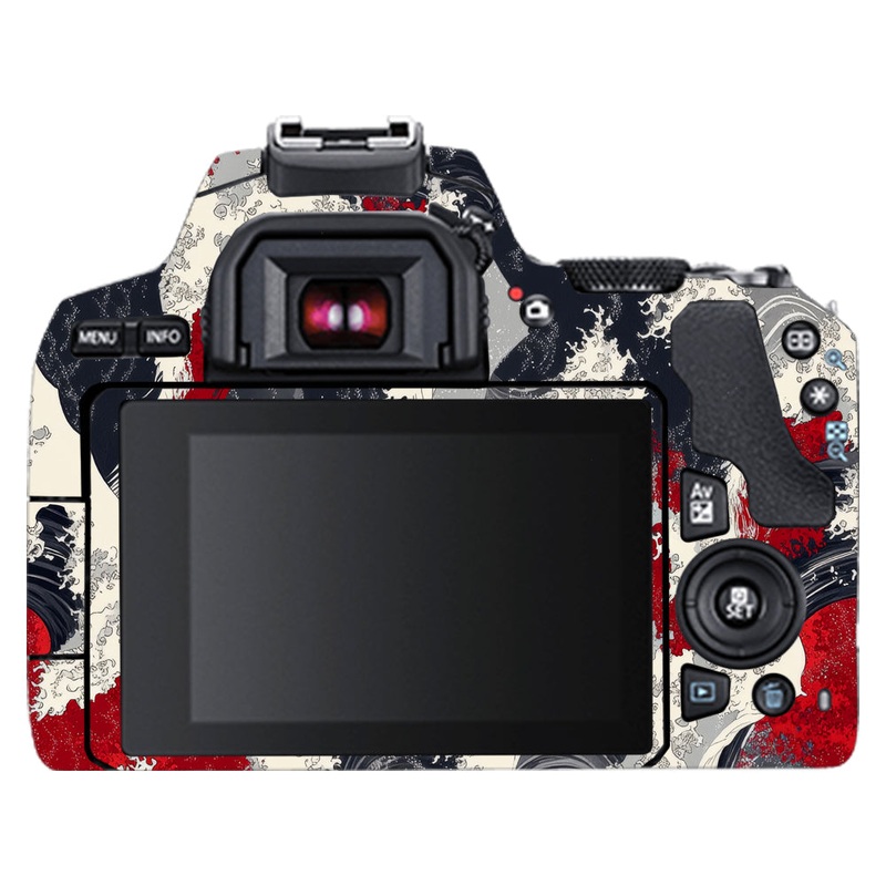 Abstract Waves Canon EOS 200D II Camera Skin