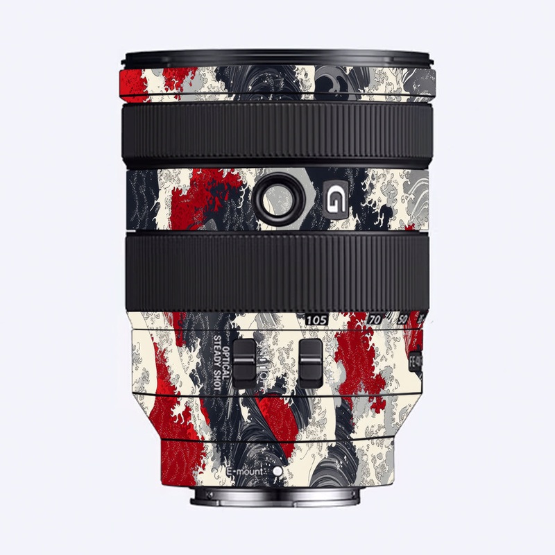 Abstract Waves Sony 24-105mm Camera Lens Skin