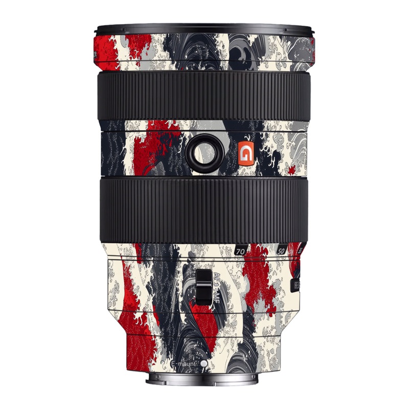Abstract Waves Sony 24-70mm Camera Lens Skin