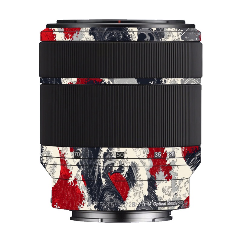 Abstract Waves Sony 28-70mm Camera Lens Skin