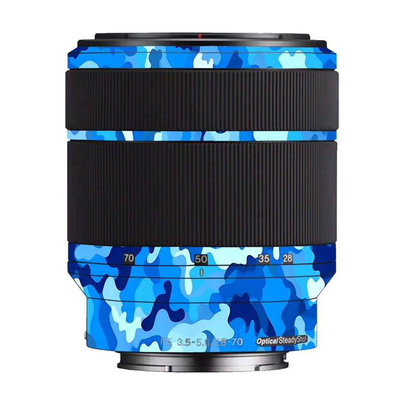 Arctic Blue Camo Pattern Sony 28-70mm Camera Lens Skin