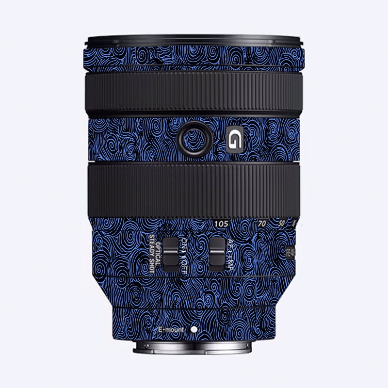 Blue Spirals Sony 24-105mm Camera Lens Skin