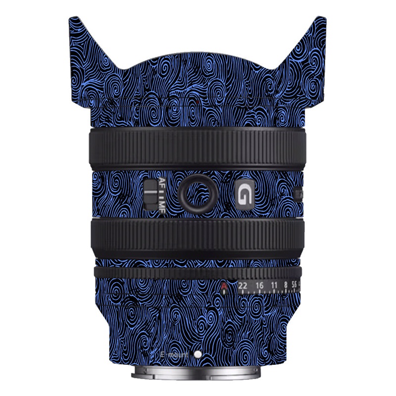 Blue Spirals Sony 24-50mm Camera Lens Skin