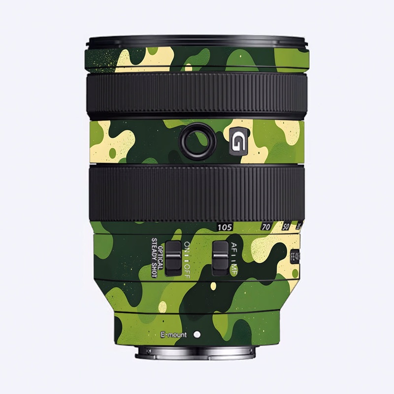 Camouflage Pattern Sony 24-105mm Camera Lens Skin