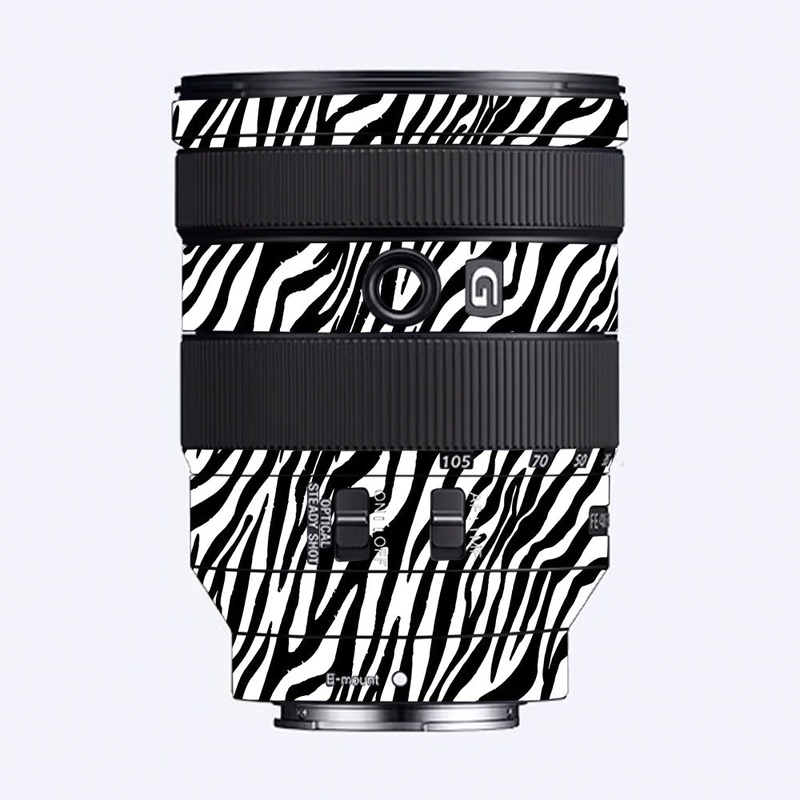 Classic Zebra Stripes Sony 24-105mm Camera Lens Skin