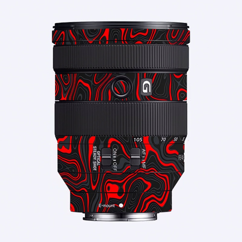 Crimson Waves Sony 24-105mm Camera Lens Skin