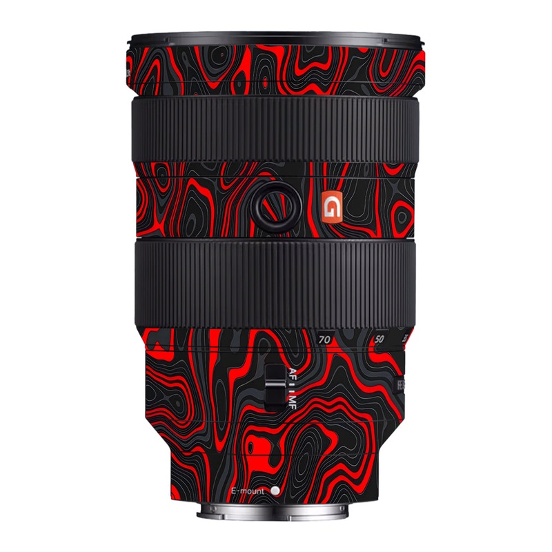 Crimson Waves Sony 24-70mm Camera Lens Skin