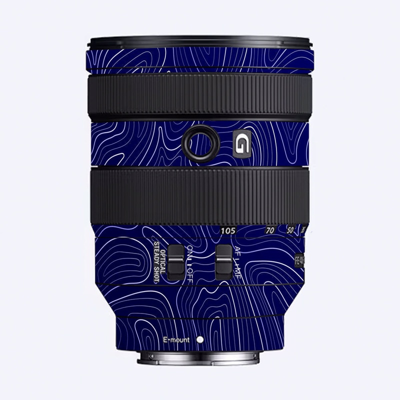 Deep Blue Contour Sony 24-105mm Camera Lens Skin