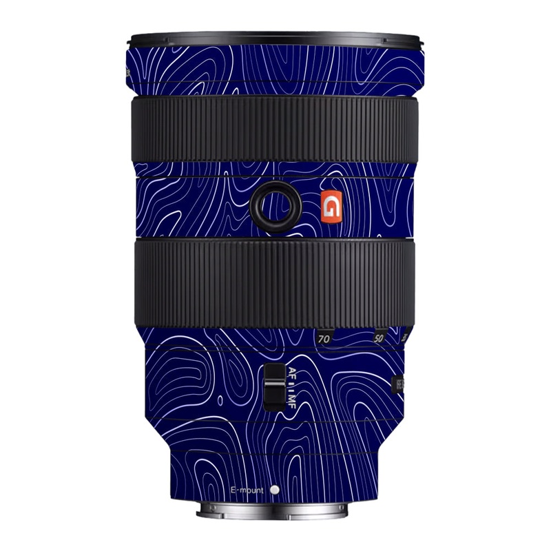 Deep Blue Contour Sony 24-70mm Camera Lens Skin