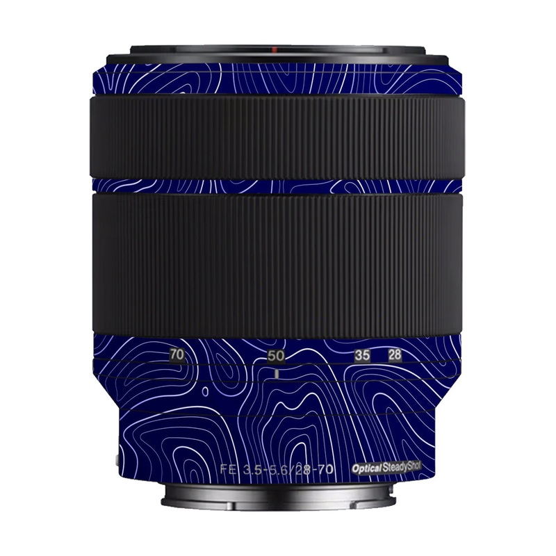 Deep Blue Contour Sony 28-70mm Camera Lens Skin