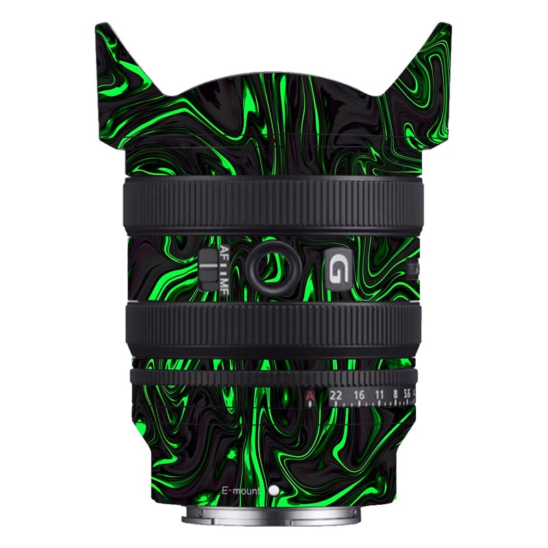 Green Liquid Pattern Sony 24-50mm Camera Lens Skin