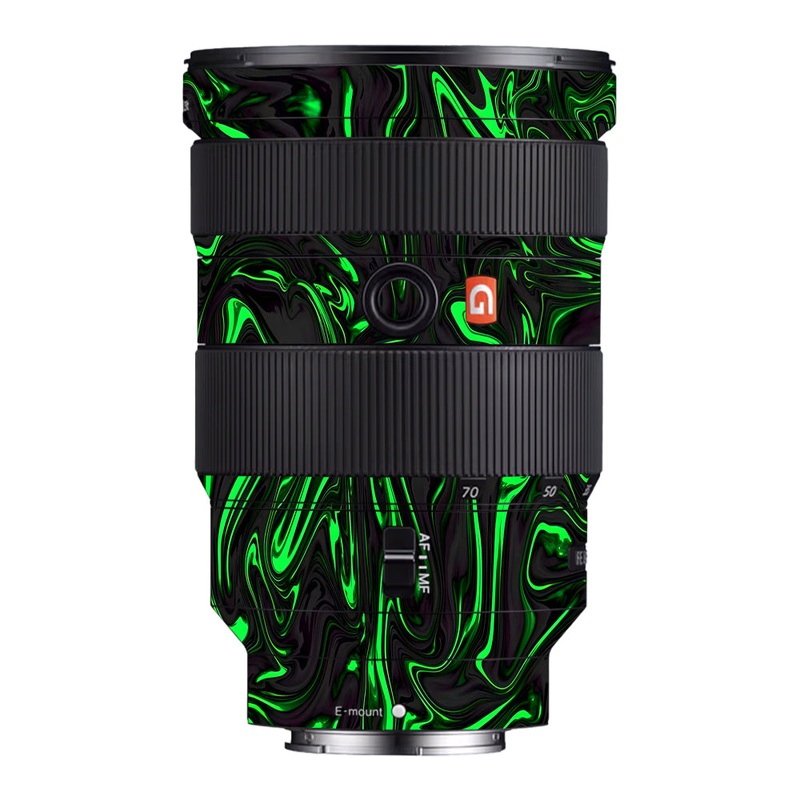 Green Liquid Pattern Sony 24-70mm Camera Lens Skin