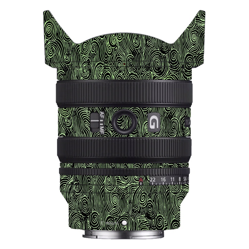 Green Spirals Sony 24-50mm Camera Lens Skin