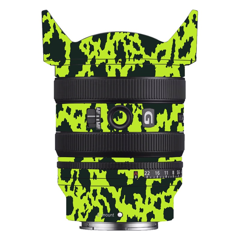 Neon Green Splatter Sony 24-50mm Camera Lens Skin