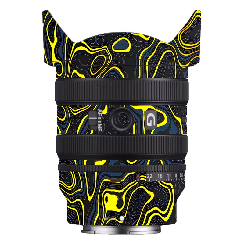 Neon Lava Contours Sony 24-50mm Camera Lens Skin