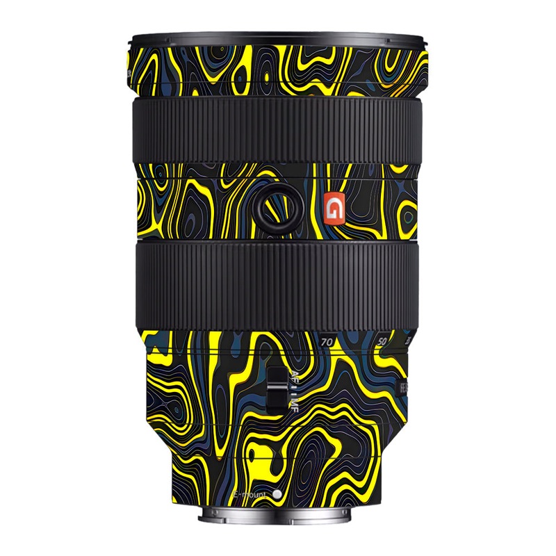 Neon Lava Contours Sony 24-70mm Camera Lens Skin