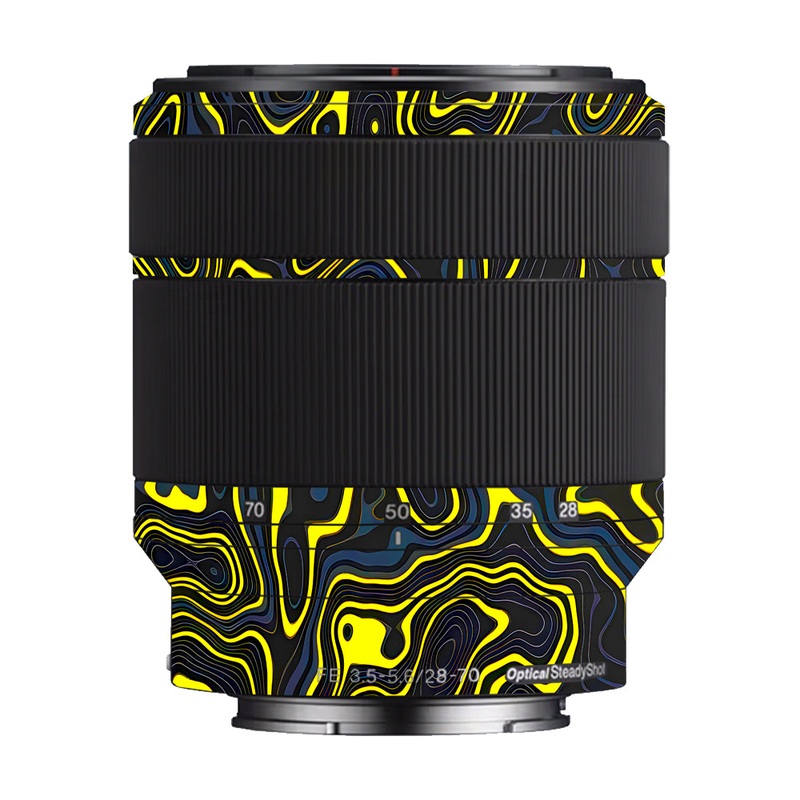 Neon Lava Contours Sony 28-70mm Camera Lens Skin