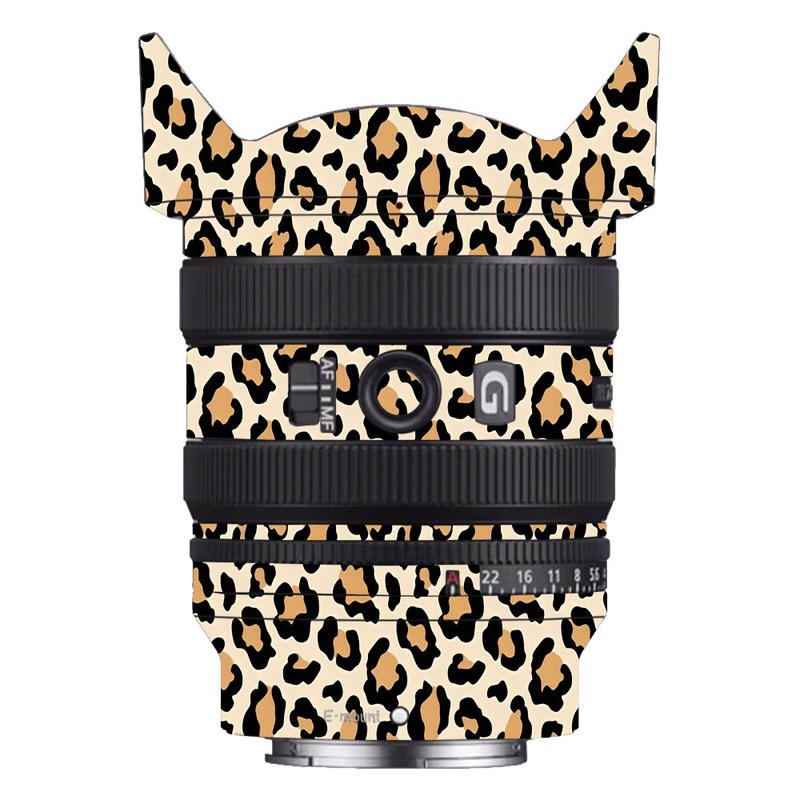 Sandy Leopard Spots Sony 24-50mm Camera Lens Skin