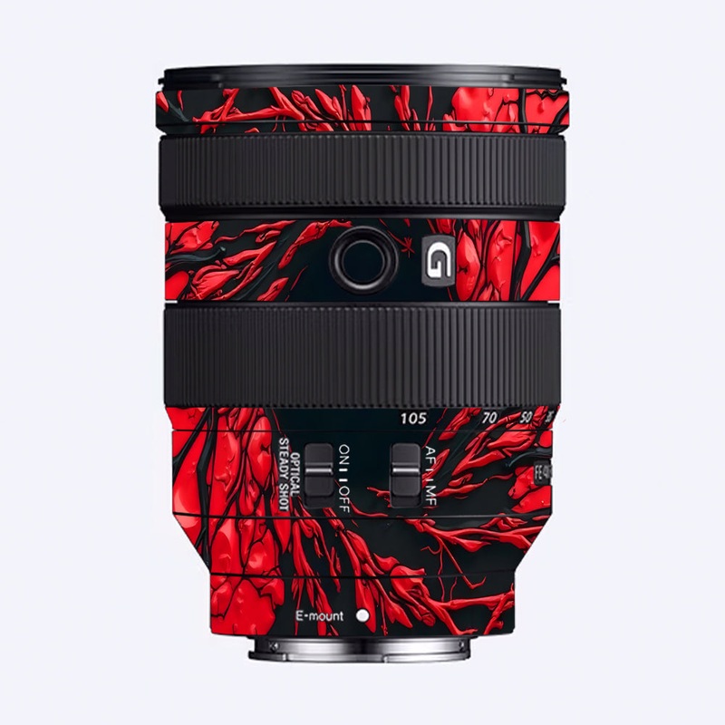 Venom Red Sony 24-105mm Camera Lens Skin