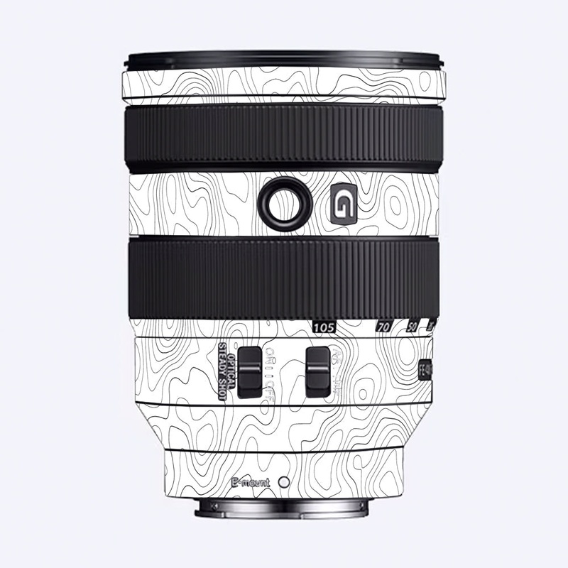White Contour Design Sony 24-105mm Camera Lens Skin