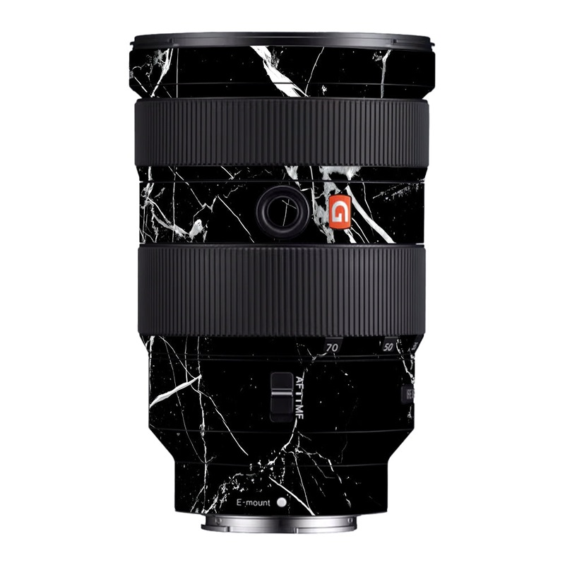 White Veins on Black Sony 24-70mm Camera Lens Skin