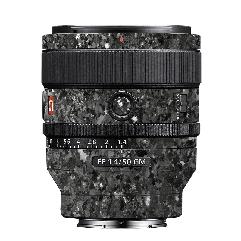 Black Granite Sony 50mm 1.4 Camera Lens Skin
