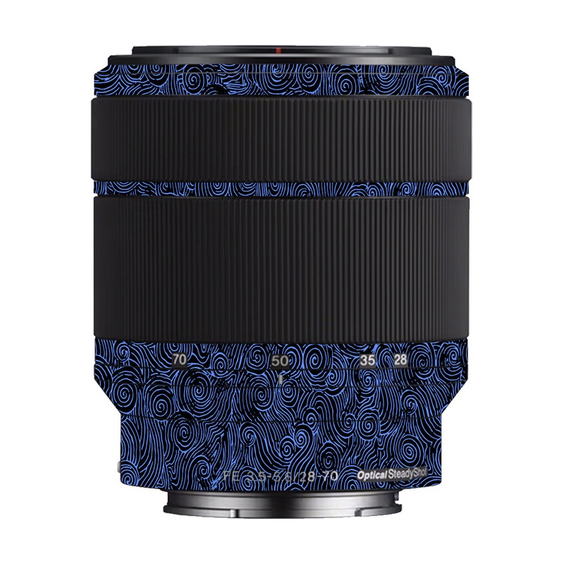Blue Spirals Sony 28-70mm Camera Lens Skin