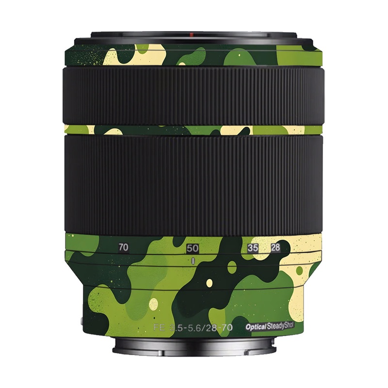 Camouflage Pattern Sony 28-70mm Camera Lens Skin