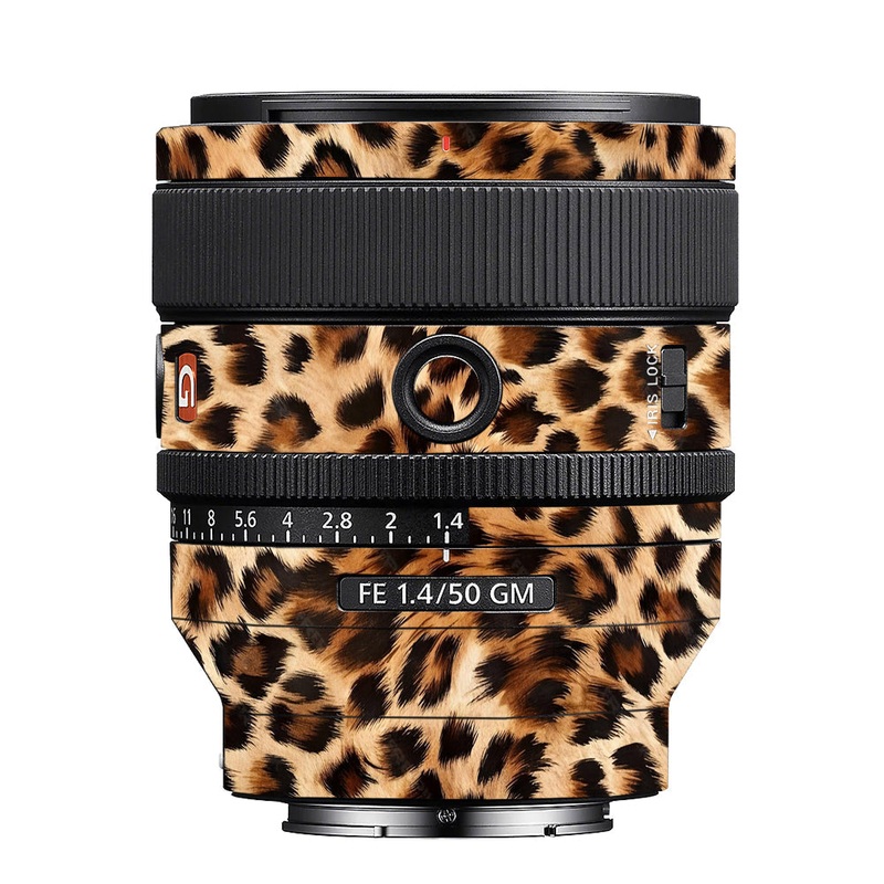 Classic Leopard Spots Sony 50mm 1.4 Camera Lens Skin