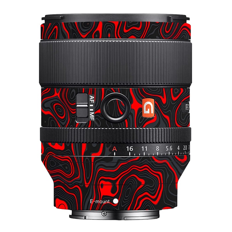 Crimson Waves Sony 35mm 1.4 Camera Lens Skin