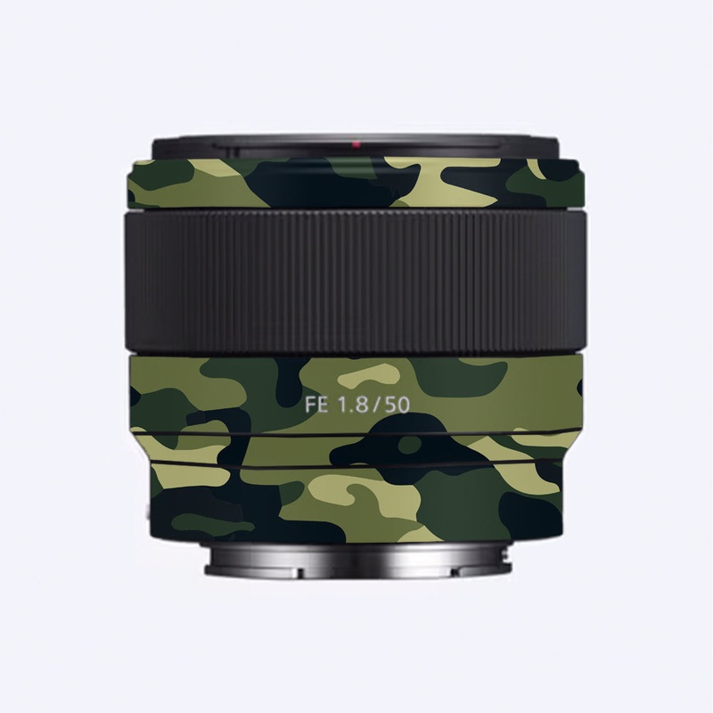 Forest Green Camo Sony 50mm 1.8 Camera Lens Skin