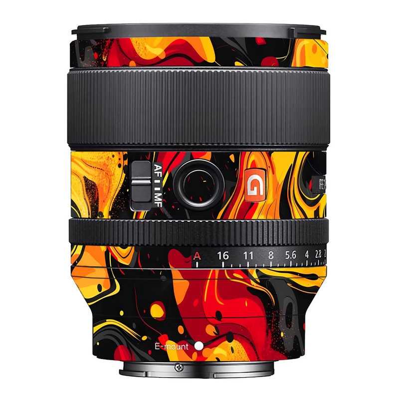 Lava Burst Sony 35mm 1.4 Camera Lens Skin