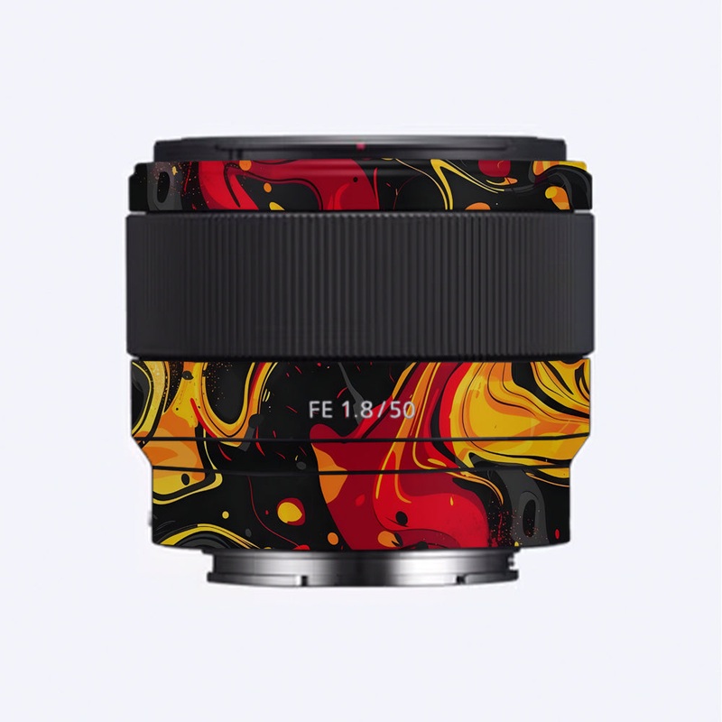 Lava Burst Sony 50mm 1.8 Camera Lens Skin