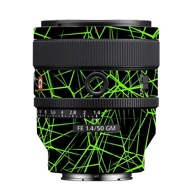 Neon Grid Sony 50mm 1.4 Camera Lens Skin