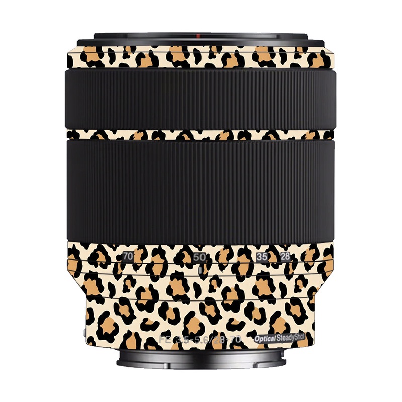 Sandy Leopard Spots Sony 28-70mm Camera Lens Skin